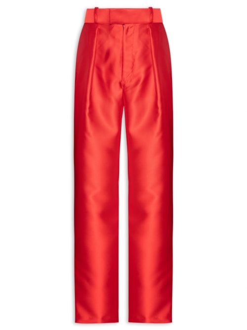 Calça Feminina Alfaiataria - Vermelho