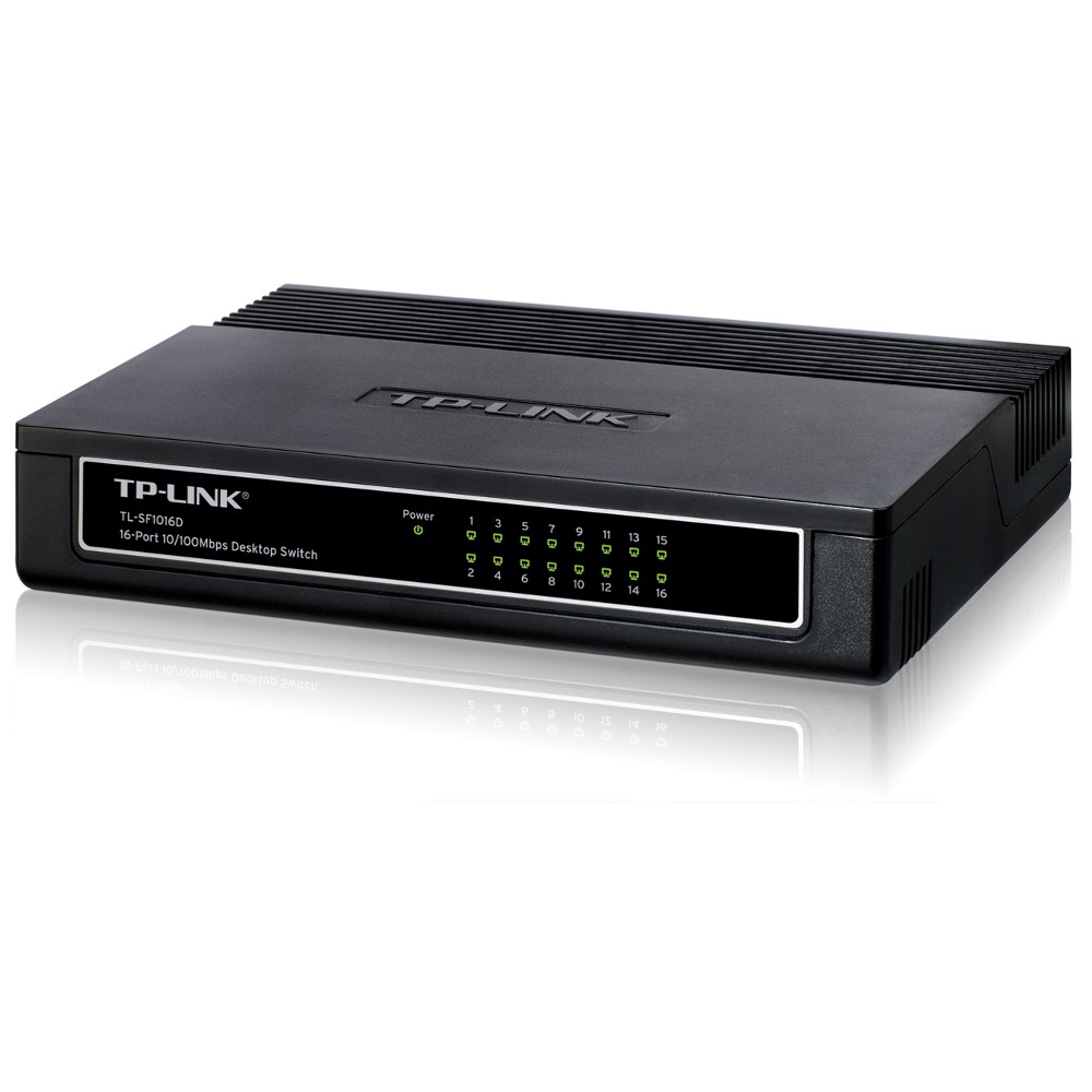 Switch TP-Link TL-SF1016D, 16 portas RJ-45 10/100Mbps Não Gerenciável Switch TP-Link TL-SF1016D, 16 portas RJ-45 10/100Mbps Não Gerenciável
