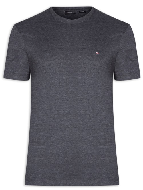 Camiseta Masculina Básica Gola Careca - Cinza Camiseta Masculina Básica Gola Careca - Cinza