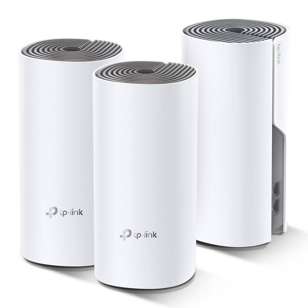 Roteador Wi-Fi Mesh TP-Link DECO M4 (3 unid.), Gigabit Ethernet, Dual Band AC1200 Roteador Wi-Fi Mesh TP-Link DECO M4 (3 unid.), Gigabit Ethernet, Dual Band AC1200