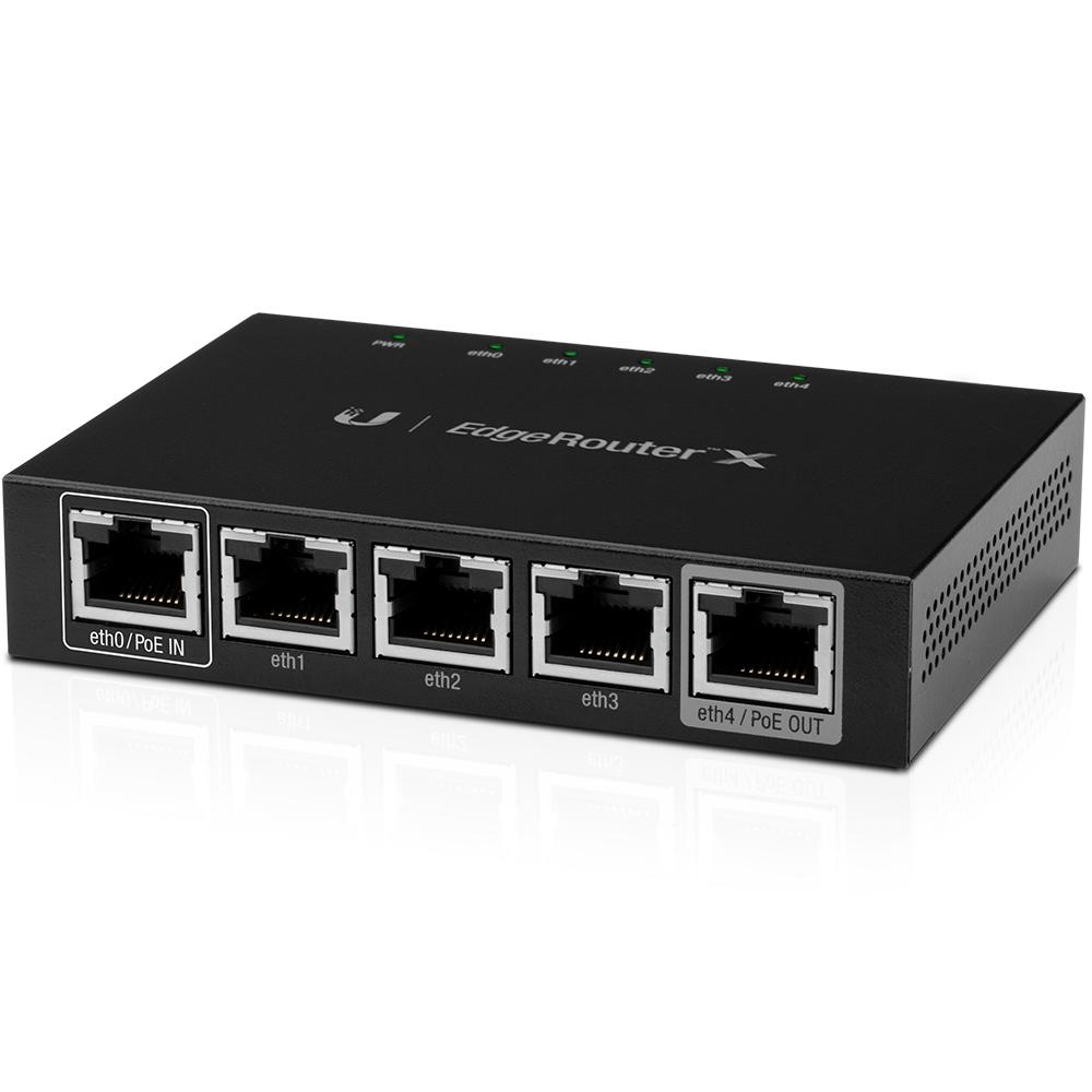 Roteador Ubiquiti ER-X EdgeRouter 5 Portas Gigabit PoE RJ45 Roteador Ubiquiti ER-X EdgeRouter 5 Portas Gigabit PoE RJ45