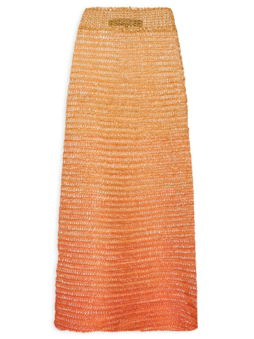 Saia Midi Degradê - Laranja