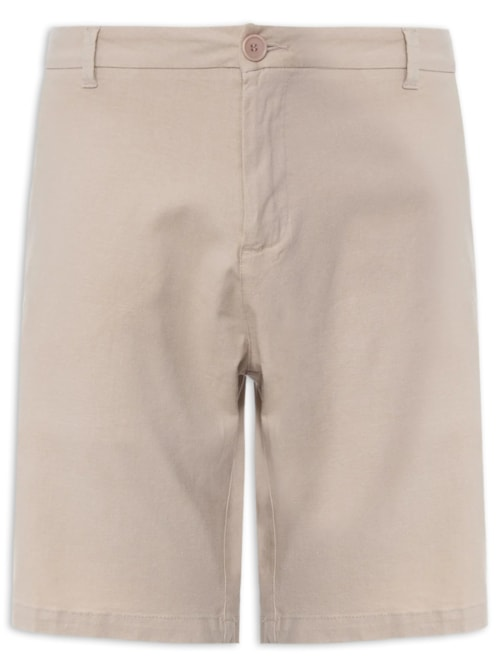 Bermuda Masculina Basic Linen - Bege