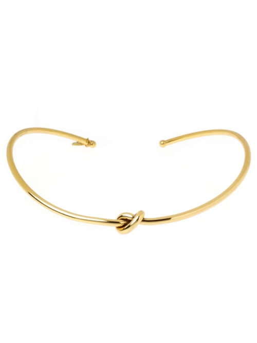 Colar Feminino Gargantilha New Nó - Dourado Colar Feminino Gargantilha New Nó - Dourado