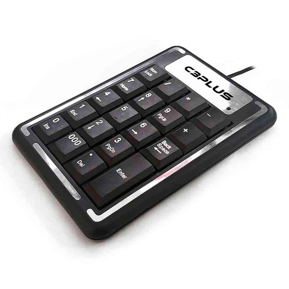 Teclado Numérico C3Tech KN-11BK C/Cabo Preto
