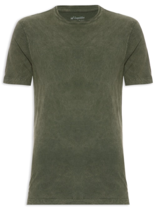 Camiseta Masculina Washed - Verde Camiseta Masculina Washed - Verde