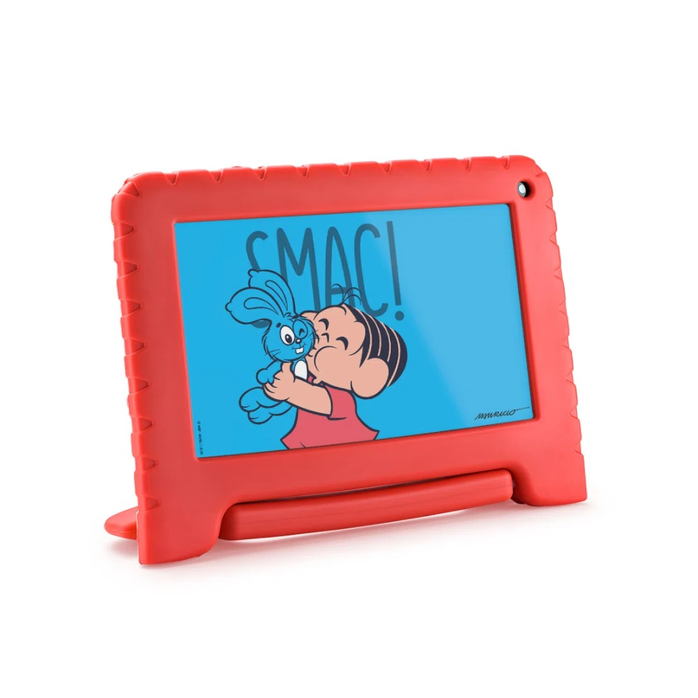 Tablet Multilaser Turma da Mônica NB369 Quad Core 1GB RAM Android11 Go 2MP Tela 7" 32GB Bluetooth - Vermelho Tablet Multilaser Turma da Mônica NB369 Quad Core 1GB RAM Android11 Go 2MP Tela 7" 32GB Bluetooth - Vermelho