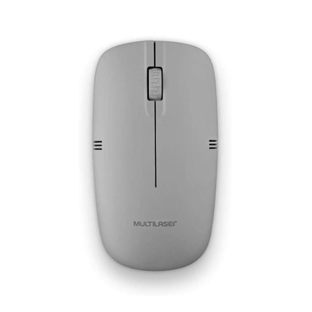Mouse Multilaser Wireless 2.4Ghz 1200DPI MO287 - Cinza