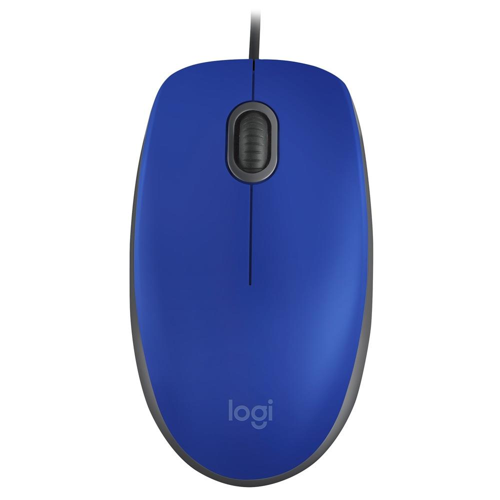 Mouse Logitech M110 Silent USB 1000 DPI Clique Silencioso - Azul