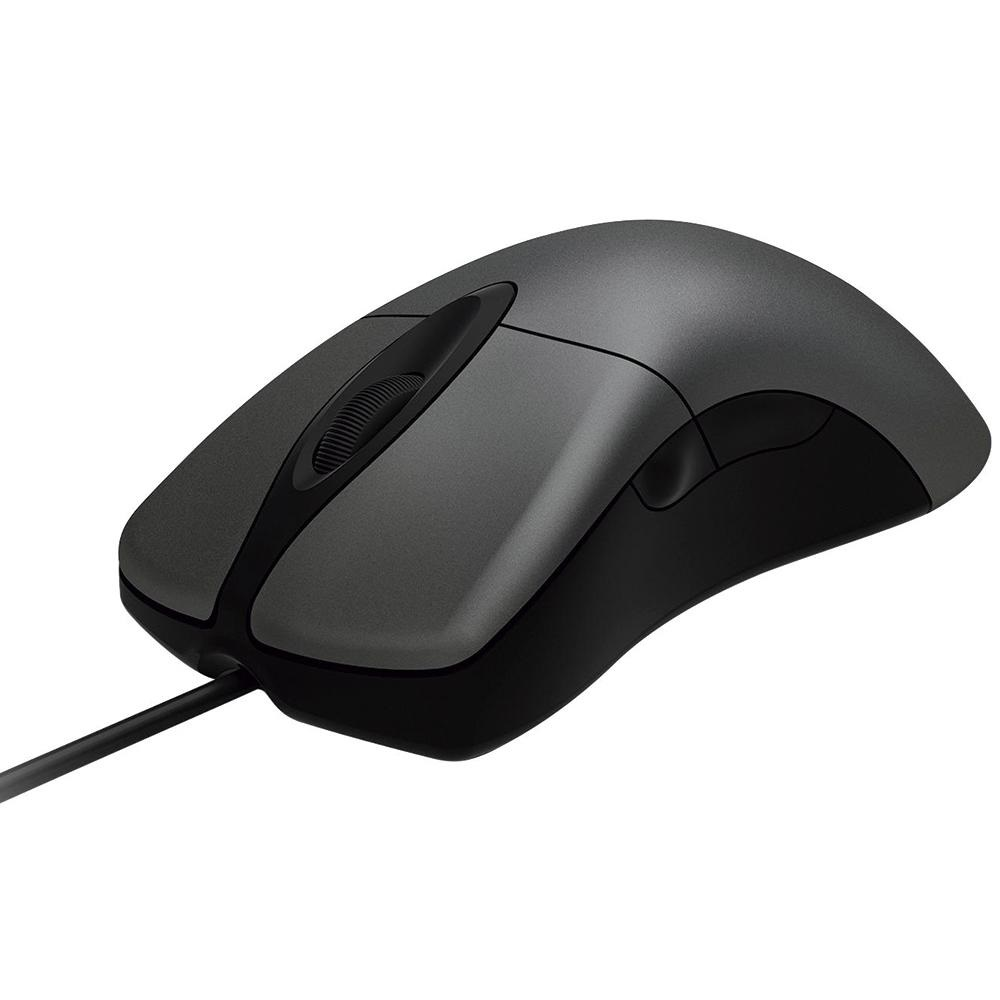 Mouse Gamer Microsoft Com Fio Intellimouse USB - Preto/Prata