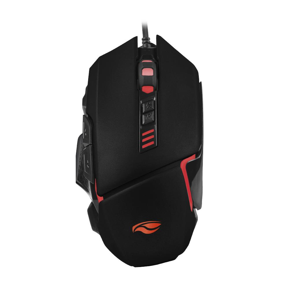 Mouse Gamer C3Tech MG-130BK USB 4800 DPI 6 Botões Led Multicores - Preto