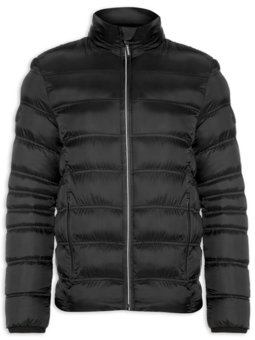 Jaqueta Puffer Masculina Rip Stop Liquid Repeller - Preto Jaqueta Puffer Masculina Rip Stop Liquid Repeller - Preto