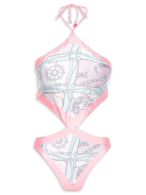 Maiô Engana Mamãe Estampado - Rosa Maiô Engana Mamãe Estampado - Rosa