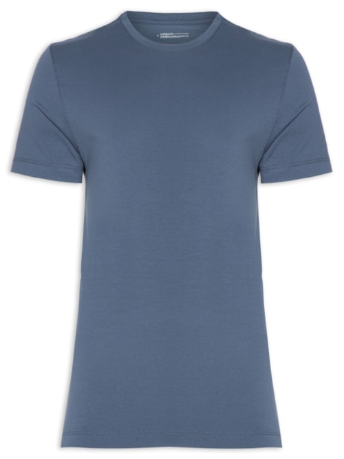 Camiseta Masculina Manga Curta Pima Performing - Azul Camiseta Masculina Manga Curta Pima Performing - Azul