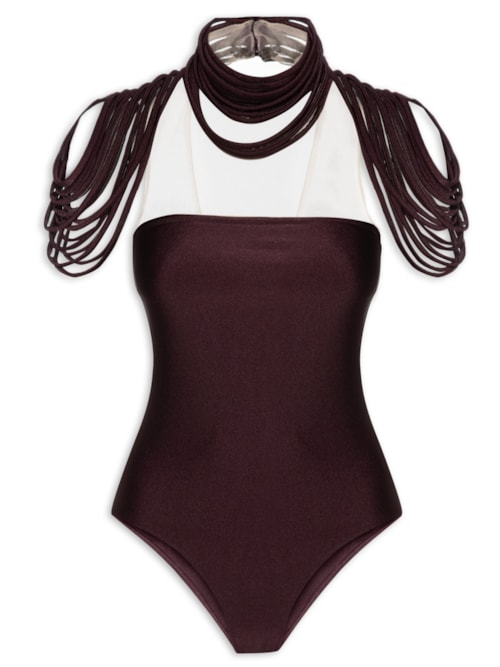 Body Donatella Barolo - Vermelho Body Donatella Barolo - Vermelho