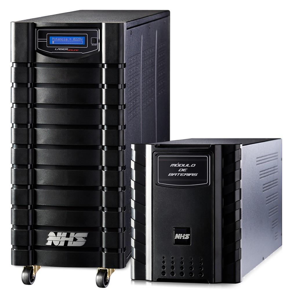 Nobreak NHS Laser Ext Online Isolador 4000VA E.Bivolt / S.120V ou 220V (ajustável)/ ETH / 12 x 9Ah Seladas + Mod. Premium 12x9Ah - 92.B0.040104 Nobreak NHS Laser Ext Online Isolador 4000VA E.Bivolt / S.120V ou 220V (ajustável)/ ETH / 12 x 9Ah Seladas + Mod. Premium 12x9Ah - 92.B0.040104