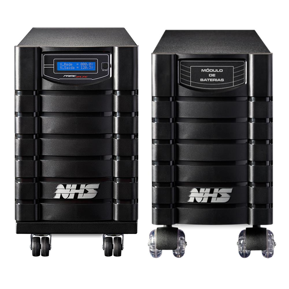 Nobreak NHS Prime Online 6000VA E.220V / S.120V + Borneira(120V/220V)/ RS232 / Bat. Externa + Mód. Prime 16 x 9Ah - 92.B2.060050