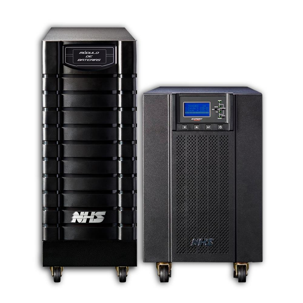 Nobreak NHS Expert On Line 12000VA E. 220V (Mono) S. 120V (ou 220v 110V + 110V - Bifas) + Mód. Bateria 20x17Ah - 92.D4.120050