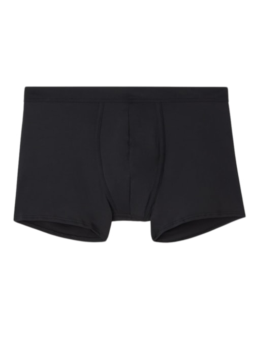 Cueca Boxer Em Microfibra - Preto Cueca Boxer Em Microfibra - Preto