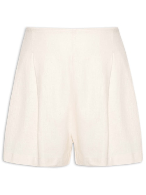 Short Feminino Linho Área - Bege