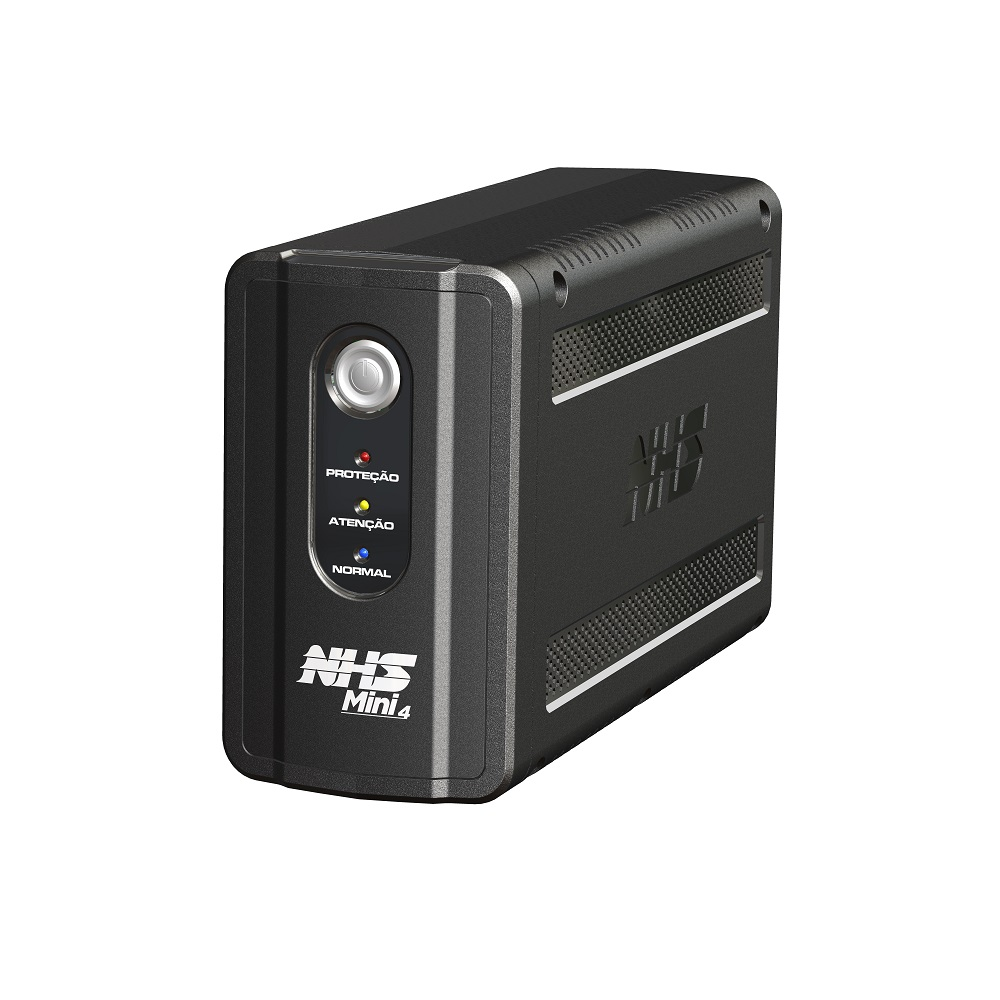 Nobreak NHS Mini 4 700VA E. Bivolt / S. 120V ou 220v Conf Bat 1x7Ah / 12V 6 tomadas ABS USB - 90.B1.007102