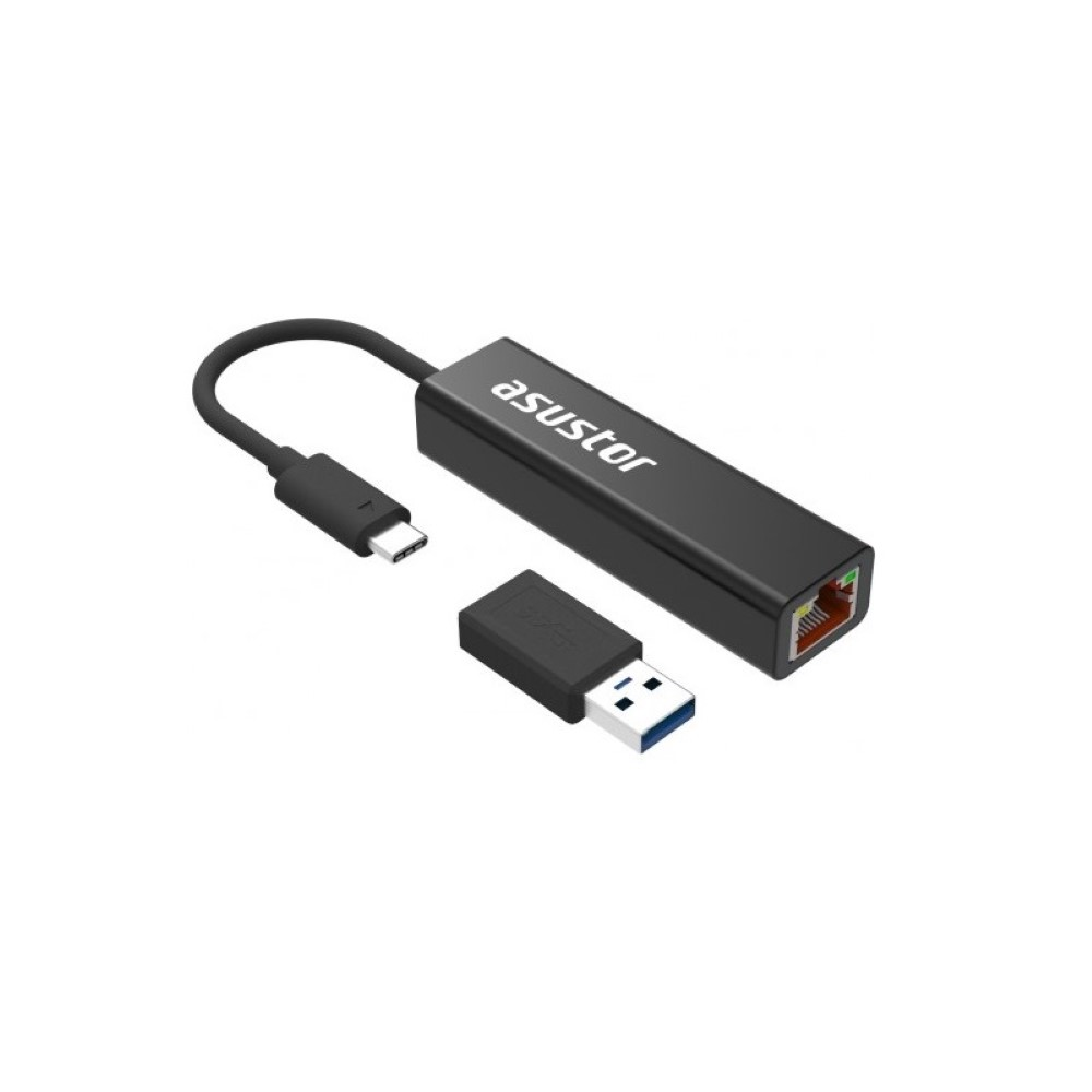 Adaptador De Rede Asustor USB-C Para 2.5G Base-T USB 3.2 AS-U2.5G