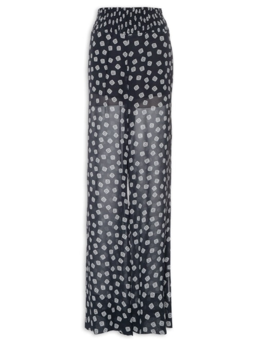 Calça Feminina Pala Lastex Gravataria - Preto