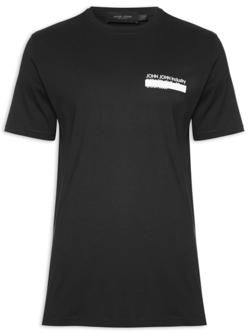 Camiseta Masculina Emboss Industry Black - Preto Camiseta Masculina Emboss Industry Black - Preto