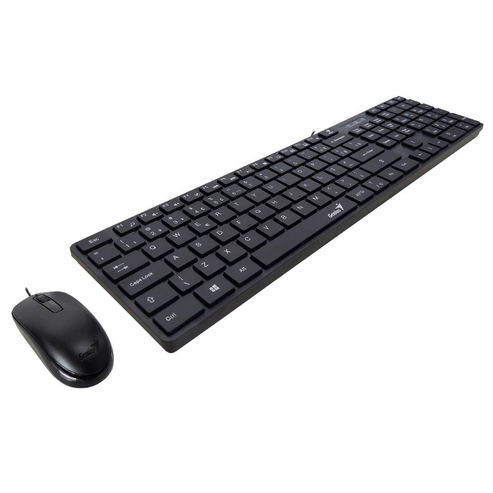 Kit Teclado e Mouse Genius SlimStar C126 USB Preto - 31330007408 Kit Teclado e Mouse Genius SlimStar C126 USB Preto - 31330007408