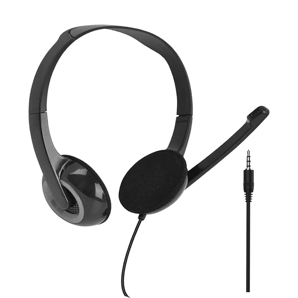Headset Multilaser Básico C/Microfone P3 Preto - PH367