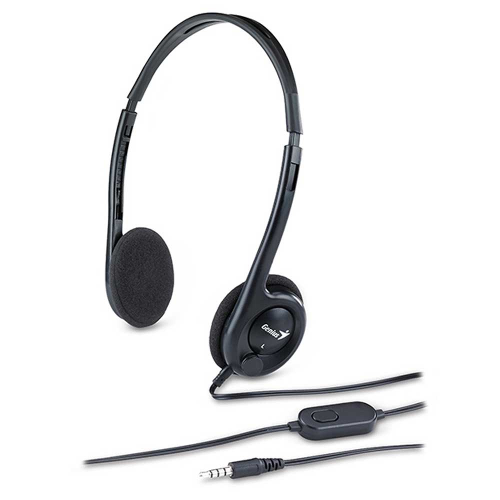 Headset Genius Slim P3 1.8m 20hz Preto - HS-M200C