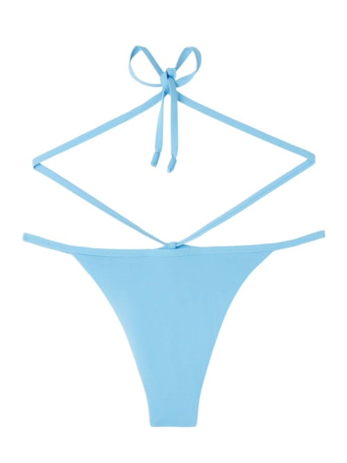 Calcinha De Biquíni Brasileiro Anos 80 - Azul Calcinha De Biquíni Brasileiro Anos 80 - Azul
