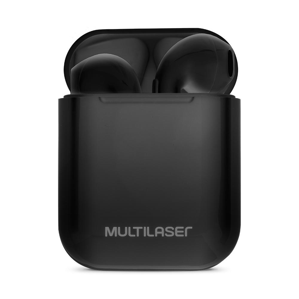 Fone de Ouvido Multilaser TWS Airbuds Bluetooth Intra Auricular PH358 - Preto