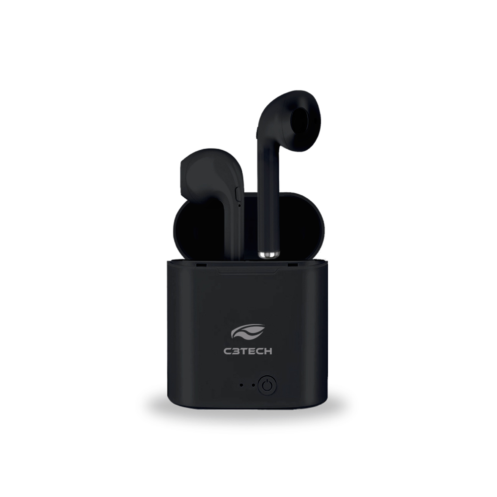 Fone de Ouvido C3Tech EP-TWS-20BK Intra Auricular Bluetooth 5.0 Tws - Preto