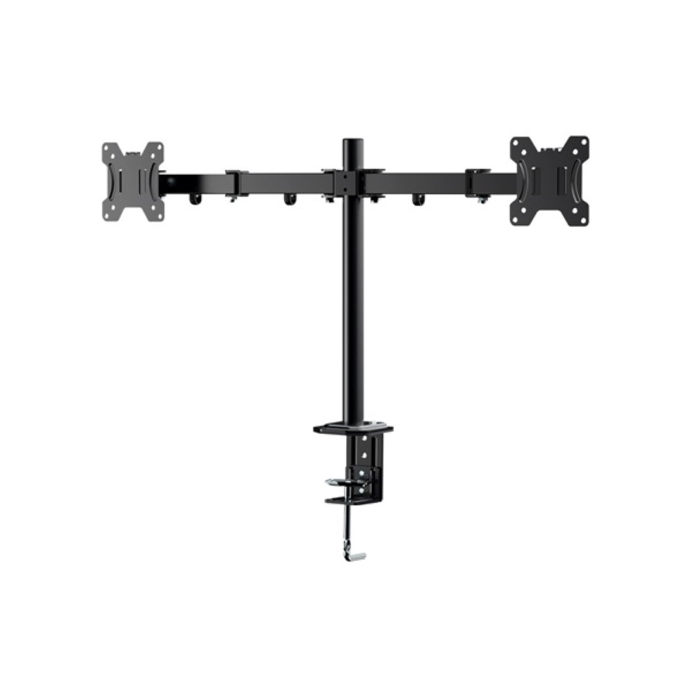 Suporte de Mesa Para 2 Monitores Multilaser AC367 Duplo Articulado 10 A 27 VESA 100X100 C/ Ajuste de Altura