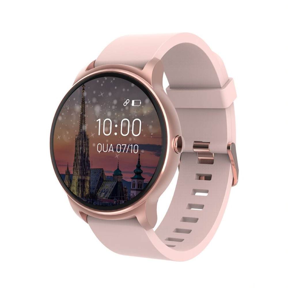 SmartWatch Atrio Viena ES351 Bluetooth Tela 1,30 Touch IP68 Prova Dágua - Rose SmartWatch Atrio Viena ES351 Bluetooth Tela 1,30 Touch IP68 Prova Dágua - Rose