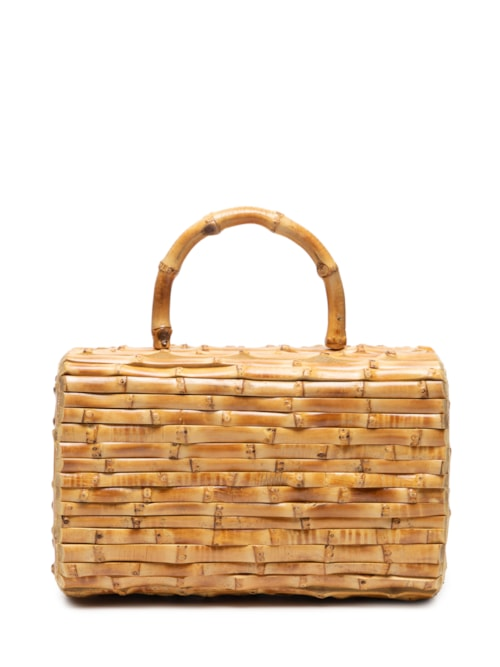 Bolsa Feminina Monica Bambu - Bege - Glorinha Paranaguá Bolsa Feminina Monica Bambu - Bege - Glorinha Paranaguá