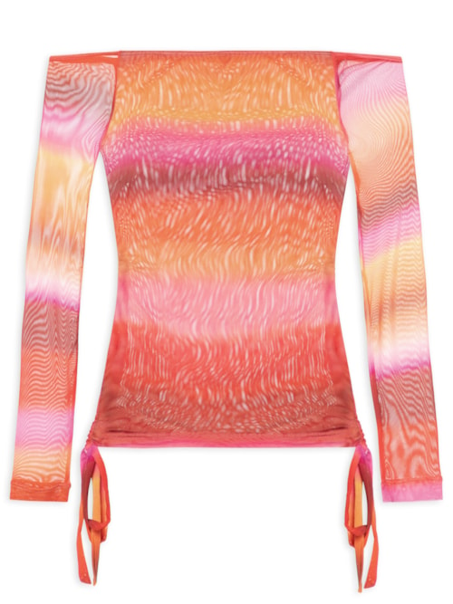Blusa Feminina Tule Tarde - Rosa Blusa Feminina Tule Tarde - Rosa