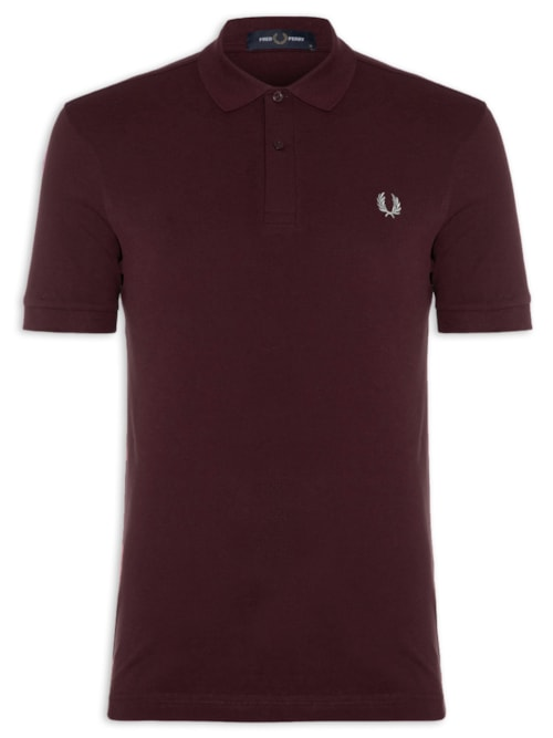Polo Masculina "The Fred Perry Shirt" Regular Fit - Vinho