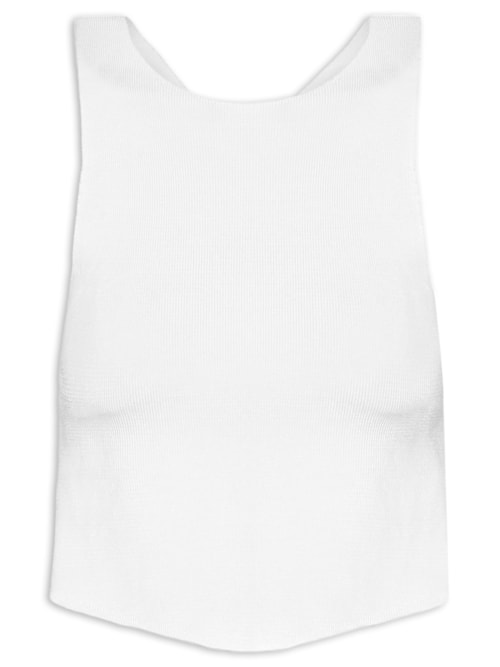 Regata Feminina Rayon Nadador Aberto - Off White Regata Feminina Rayon Nadador Aberto - Off White