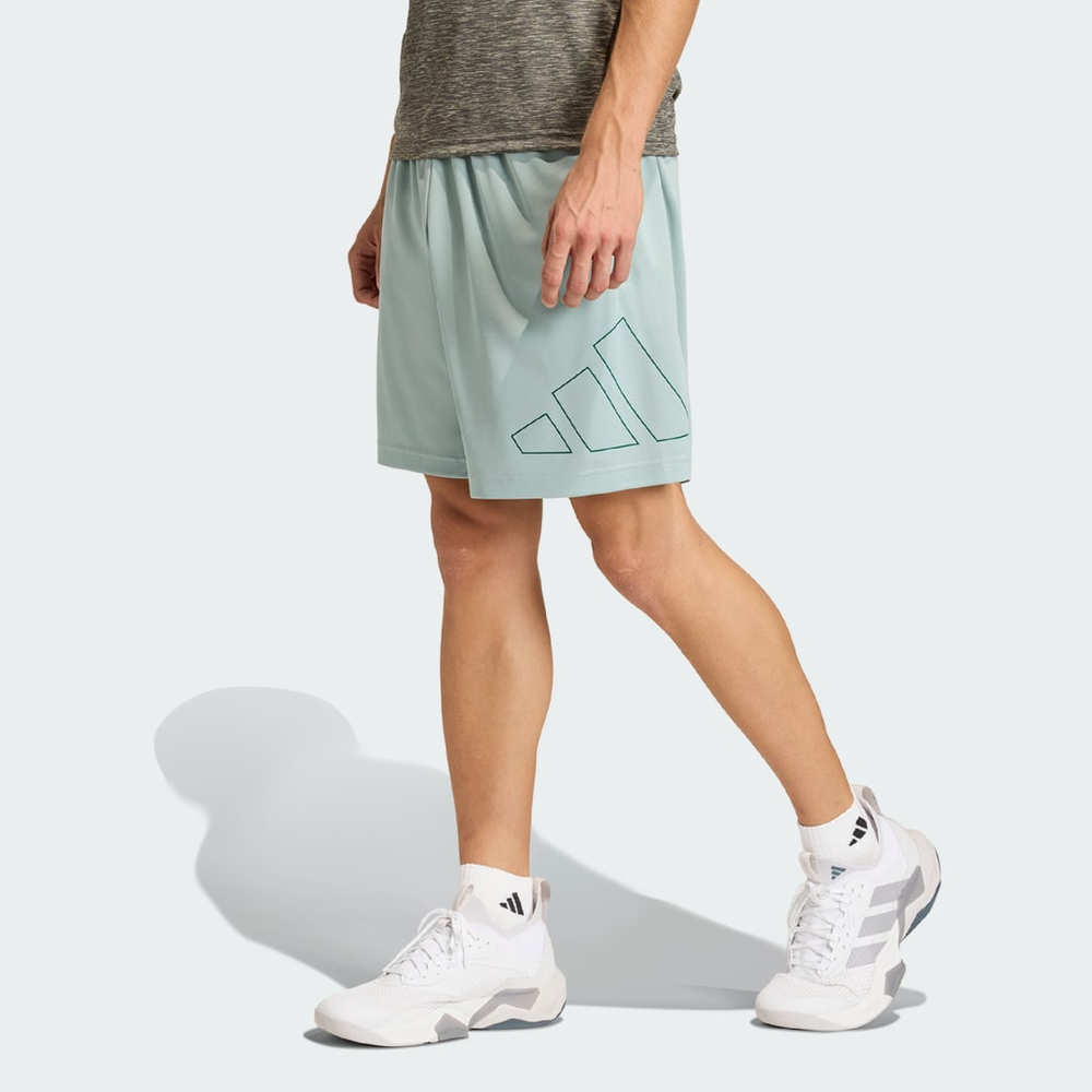 Shorts Piquet Logotipo Grande Workout Essentials Base Homem adidas