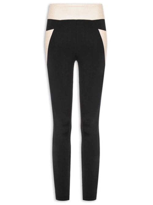 Calça Feminina Legging Disco - Preto