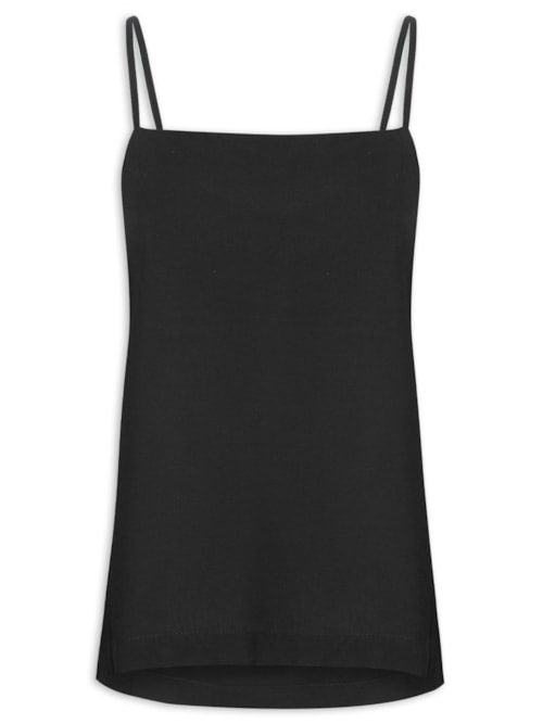 Blusa Feminina Decote Costas Degage - Preto Blusa Feminina Decote Costas Degage - Preto