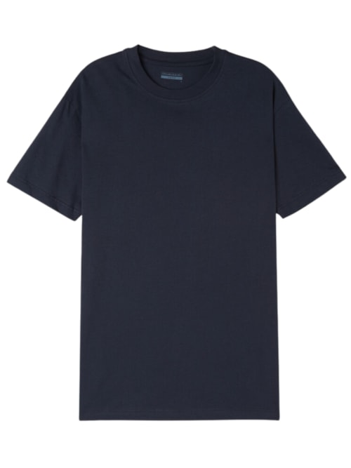 Camiset Muscle Fit Em Algodão - Azul Camiset Muscle Fit Em Algodão - Azul