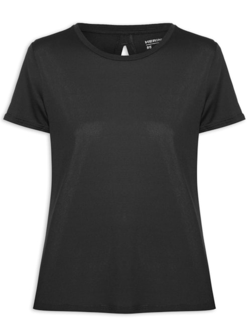 Camiseta Feminina Manga Curta - Preto Camiseta Feminina Manga Curta - Preto
