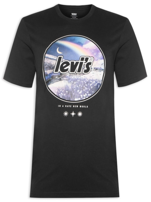 Camiseta Masculina Relaxed Fit Tee - Preto Camiseta Masculina Relaxed Fit Tee - Preto
