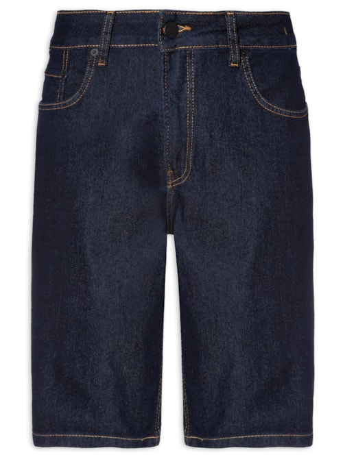 Bermuda Masculina Jeans Five Pockets - Azul