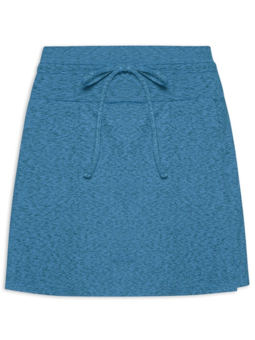 Short Saia Liso - Azul