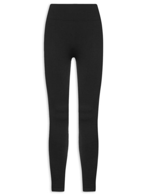 Calça Legging Feminina Esportiva Sem Costura - Preto