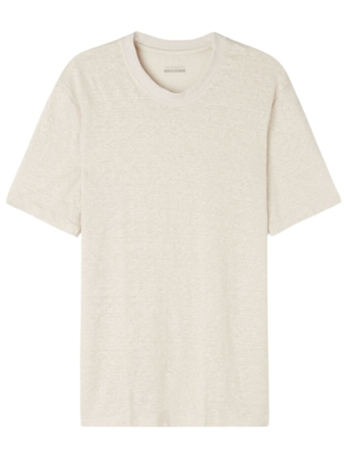 Camiseta Em Linho - Bege Camiseta Em Linho - Bege